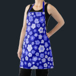 Daisies Floral Spring Unique Blue Bold Retro Schürze<br><div class="desc">Dieses handgemachte Muster macht eine phantastische Schürze. Ändern Sie die Hintergrundfarbe oder fügen Sie Texte hinzu. Karo aus meinem Shop für mehr oder lass mir wissen,  wenn Sie etwas Angewohntes wollen!</div>