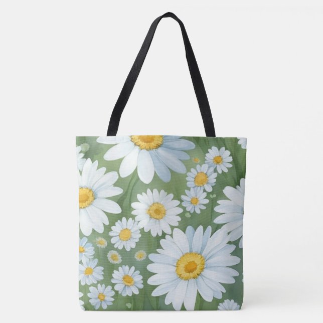 Daisies Floral Tasche (Vorderseite)