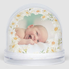 daisies frame Baptism thank you Schneekugeln