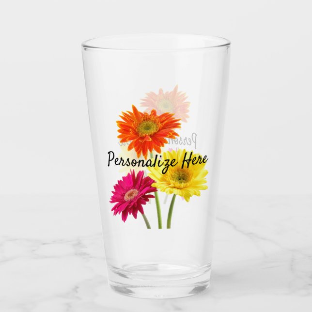 Daisies Gerbera Nature     Glas (Vorderseite)