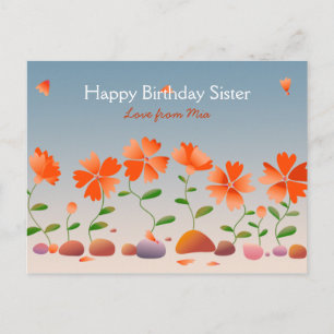 Daisies Happy Birthday Postkarte