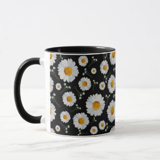 Daisies in Black Tasse