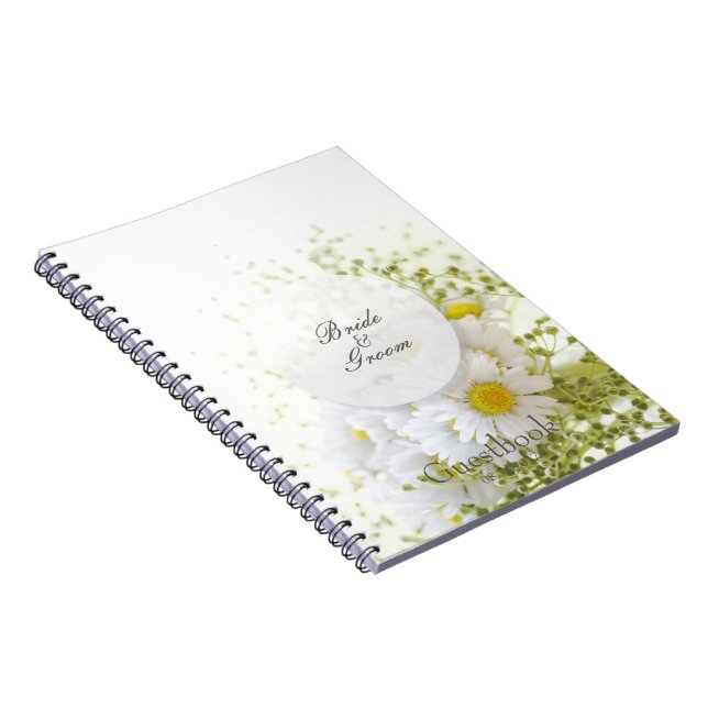 Daisies in Liebe - Essbares Gästebuch für Hochzeit Notizblock (Rechte Seite)