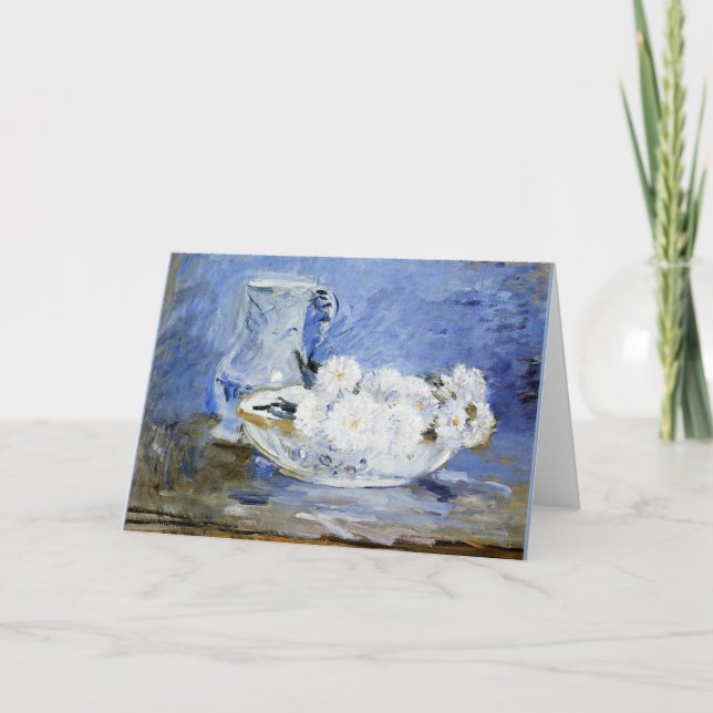 Daisies, Kunstmalerei von Berthe Morisot, Karte (Vorderseite)