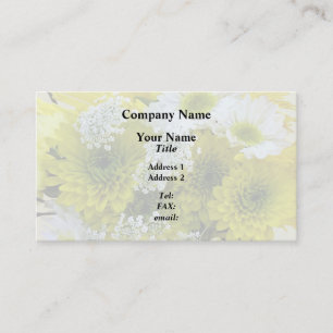 Daisies, Mama und Königin Anne's Lace Bouquet Visitenkarte