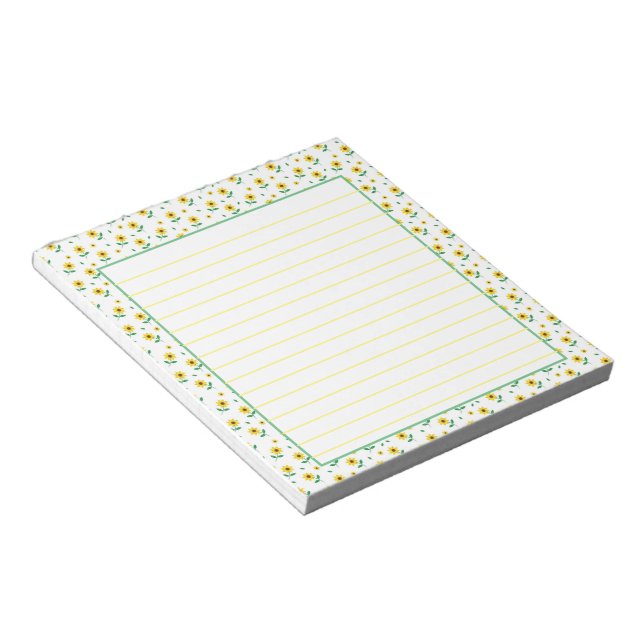 Daisies Notizblock (angewinkelt)