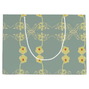 Daisies on Gray Jedes Anlasses Große Geschenktüte