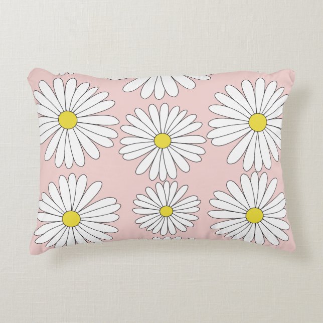 Daisies_Pale Pink Dekokissen (Vorderseite)