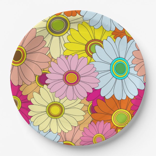 Daisies Pappteller (Vorderseite)