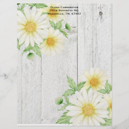 Daisies Personalisiert Letterhead Briefbogen