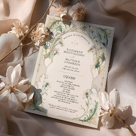 Daisies Programme de mariage Art Nouveau Mucha