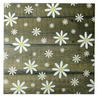 Daisies Rustic Barn Board Daisy Blume