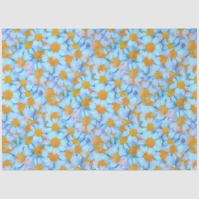 Daisies und Lace Seidenpapier (Vorderseite)