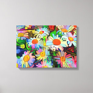 Daisies-  Zazzle_Growshop. Leinwanddruck