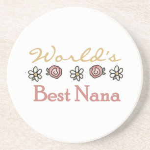 Daisis and Rose Best Nana Geschenke Sandstein Untersetzer