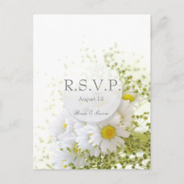 Daisis in Liebe - bearbeitbare Wedding Bouquet UAW Einladungspostkarte