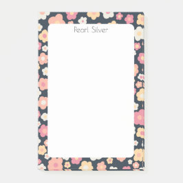 Daisis Muster CUSTOM Chic Monogram Personalisiert Post-it Klebezettel