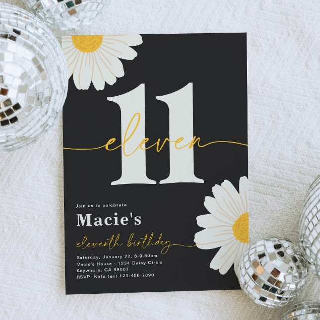 Daisy 11e anniversaire Invitation (Créateur téléchargé)