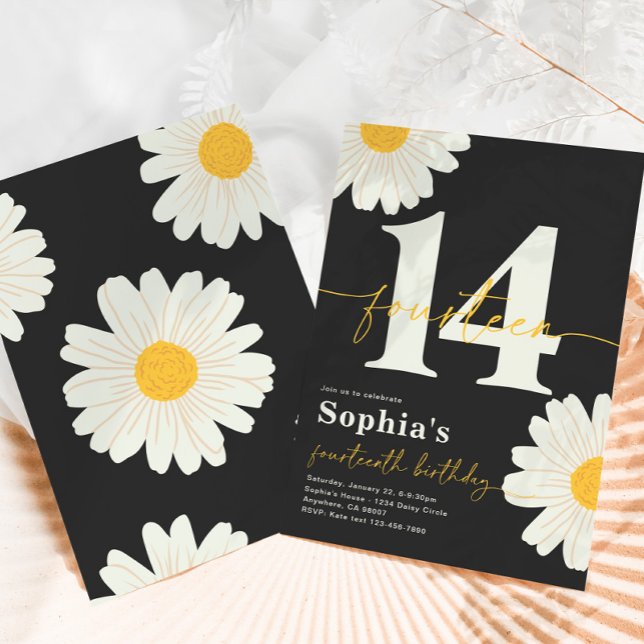 Daisy 14e anniversaire Invitation (Créateur téléchargé)