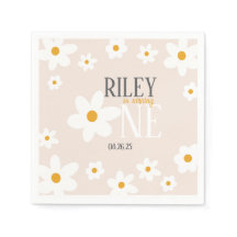 Daisy 1. Geburtstag Napkin