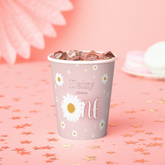 Daisy 1. Geburtstag Pappbecher (Insitu)