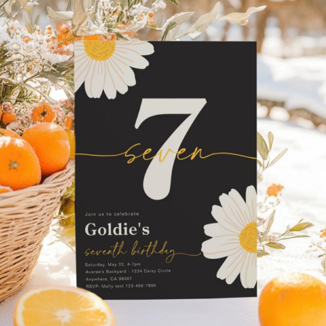 Daisy 7e anniversaire Invitation (Créateur téléchargé)