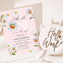 Daisy 'A Little Wild One' Girl Baby Dusche Einladung