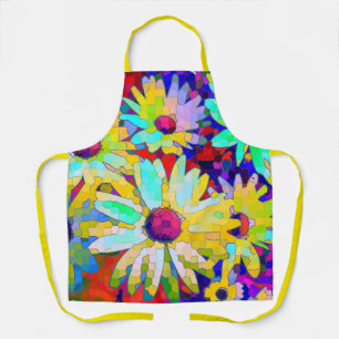 Daisy Abstrakt in hellen Farben Schürze