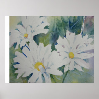 Daisy-Aquarellposter Poster