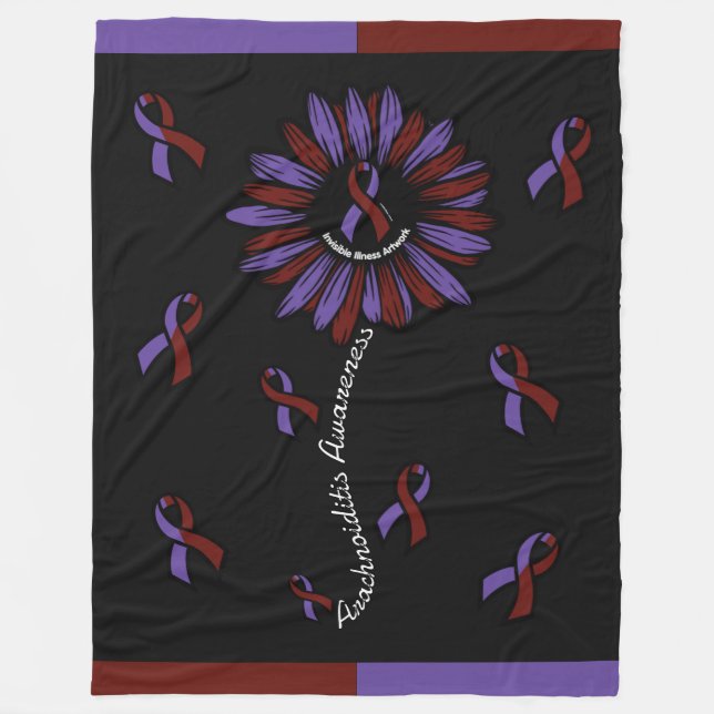 Daisy... Arachnoiditis Fleece Blanket (Vorderseite)