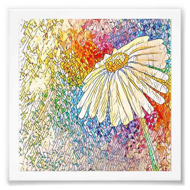 Daisy Art Print Fotodruck (Vorne)