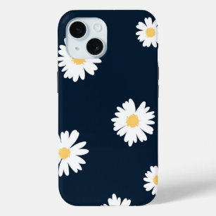 Daisy auf blauem Muster Case-Mate iPhone Hülle