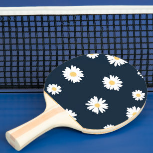 Daisy auf blauem Muster Tischtennis Schläger