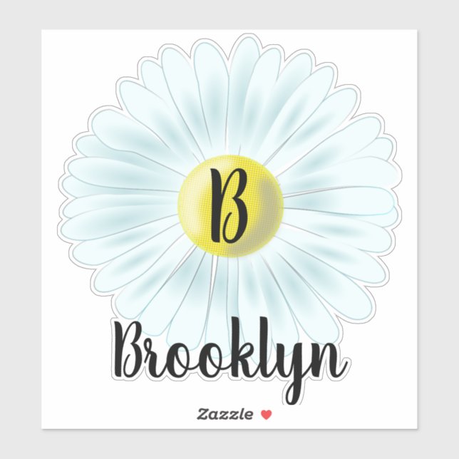 Daisy Aufkleber (Blatt)