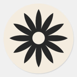 Daisy Aufkleber! Runder Aufkleber