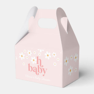 Daisy Baby in Bloom Rosa Babyparty Geschenkschachtel