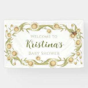 Daisy Baby in Bloom Wildblume Baby Shower Banner