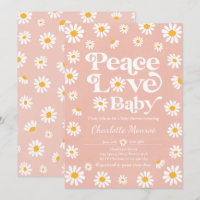 Daisy Baby Shower Bohemisch Peace Liebe Babydusche