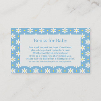 Daisy Baby Shower Book Request Begleitkarte