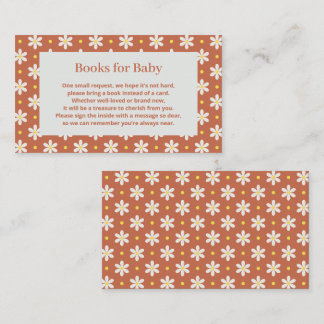 Daisy Baby Shower Buchwunsch Begleitkarte