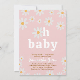 Daisy Baby Shower Einladung