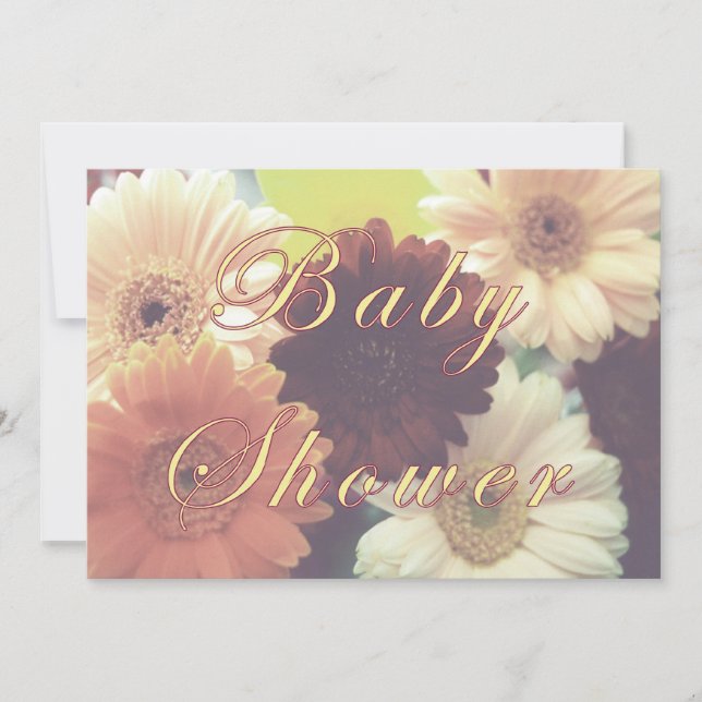Daisy Baby Shower Einladung (Vorderseite)
