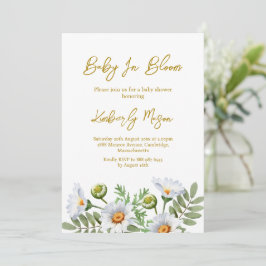 Daisy Baby Shower Einladung