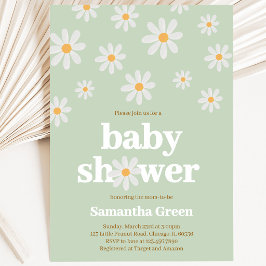 Daisy Baby Shower Einladung