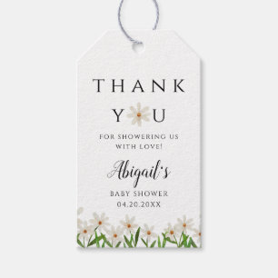 Daisy Baby Shower Favor Geschenkanhänger