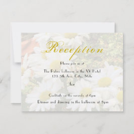 Daisy Background Yellow Grey Wedding Reception