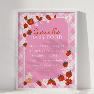 Daisy Berry Sweet Guess Baby Food Baby Shooting Ga Poster