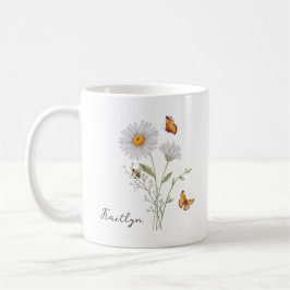 Daisy Birth Month Flower Kaffeetasse