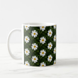 Daisy Bloom nahtloses Muster + Ihre Ideen Kaffeetasse