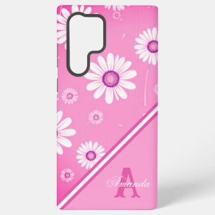 Daisy Blooms: Minimalistisches Blumenmuster Samsung Galaxy Hülle